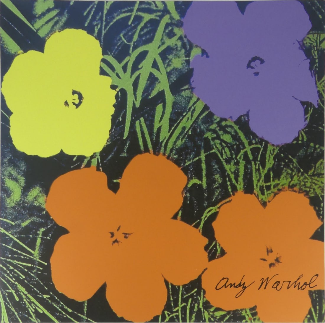 ANDY WARHOL 'FLOWERS' LITHOGRAPH (1 of 7)