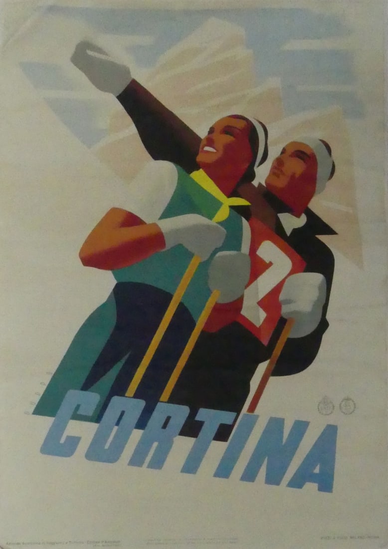MARIO PUPPO 'CORTINA' TRAVEL POSTER (1 of 4)