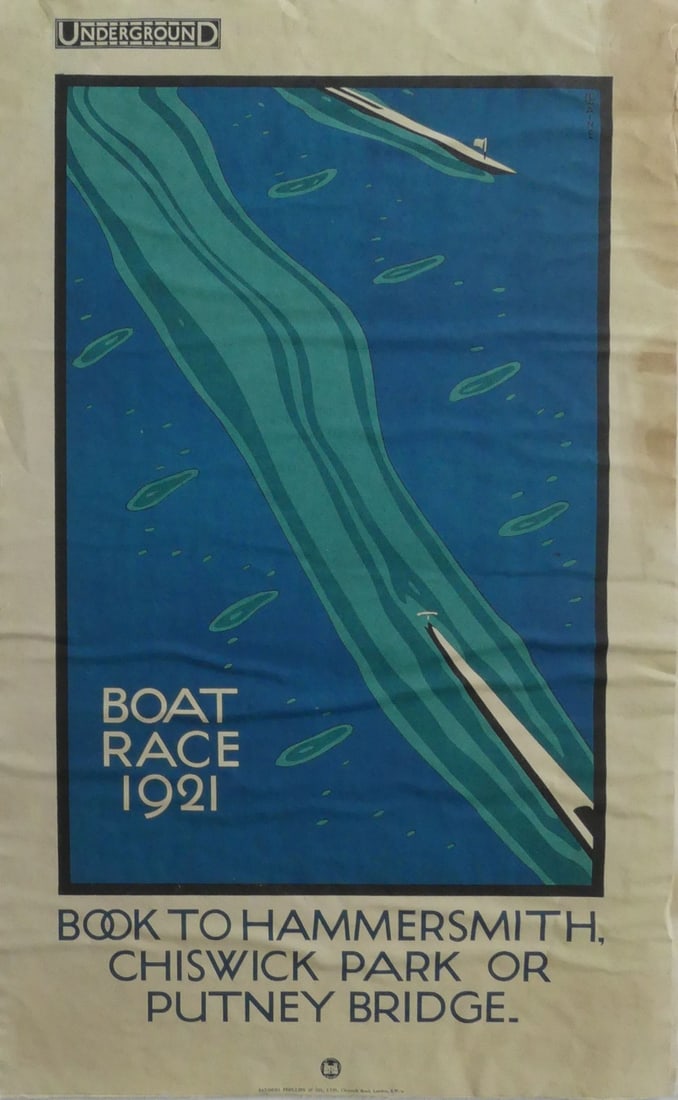 CHARLES PAINE 'BOAT RACE' POSTER (1 of 4)