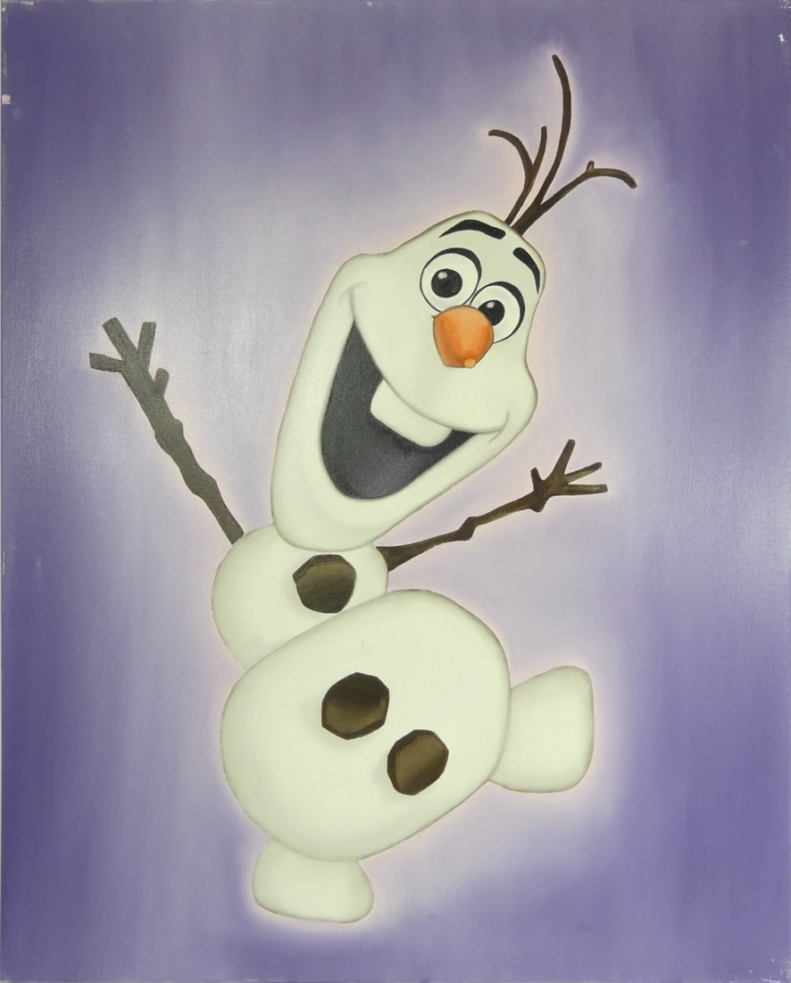 TONY B JONES 'OLAF' DISNEY'S FROZEN OIL ON CANVAS (1 of 7)