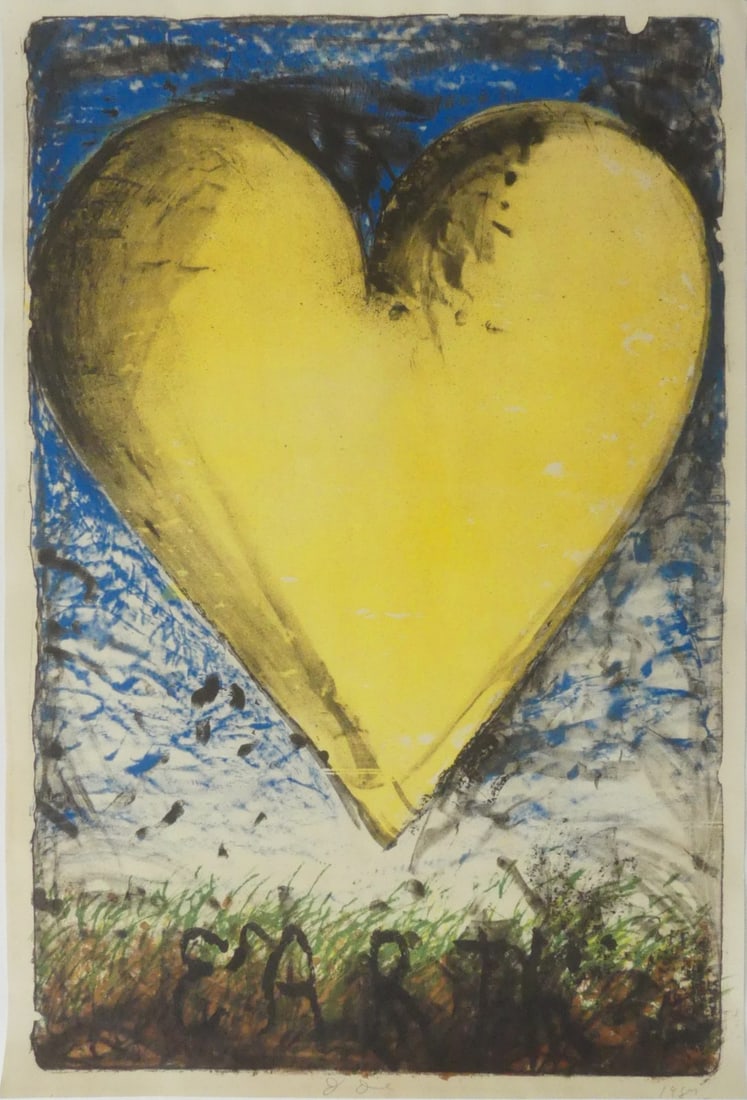 JIM DINE 'THE EARTH (THE YELLOW HEART)' (1 of 6)