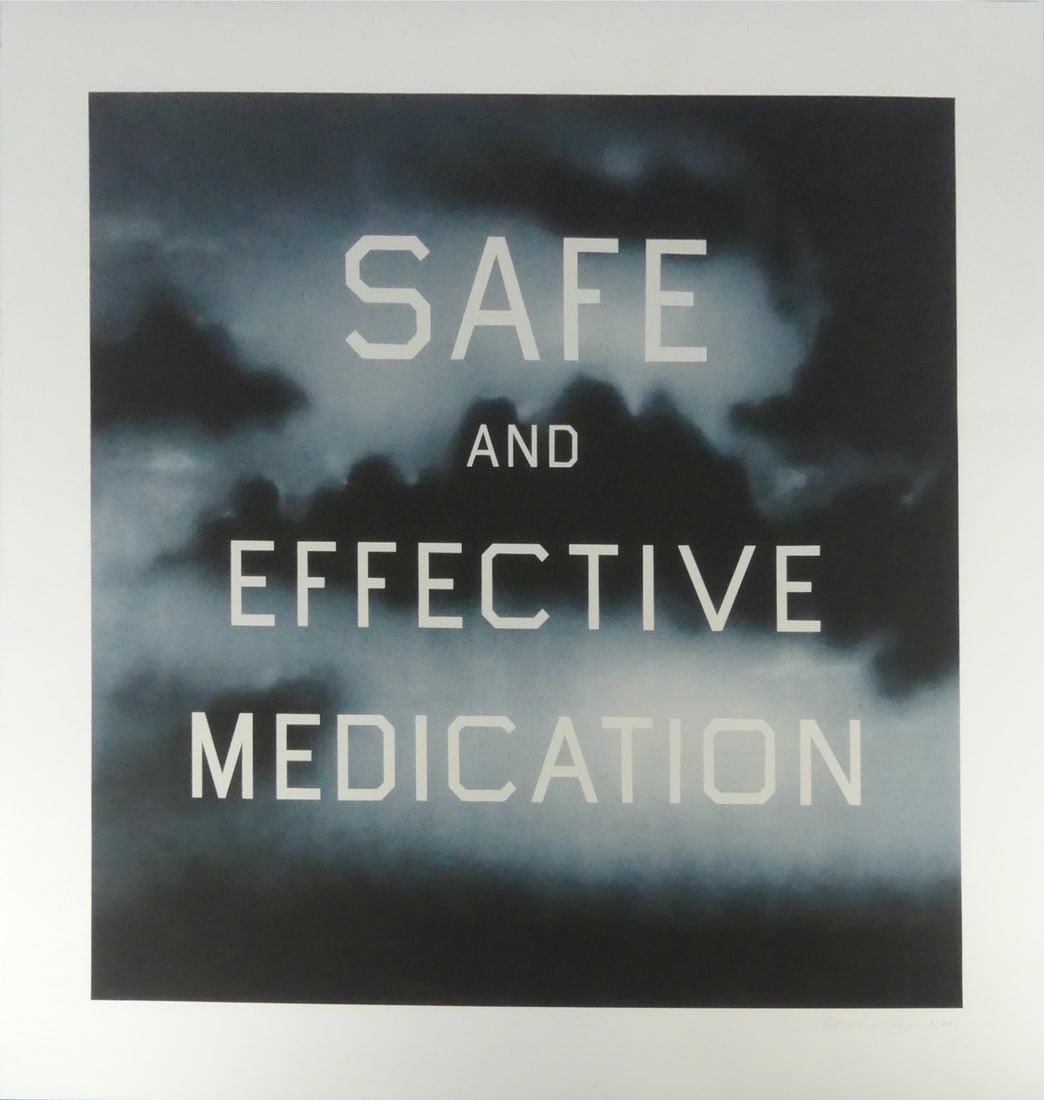 ED RUSCHA 'SAFE AND EFFECTIVE MEDICATION' (1 of 5)