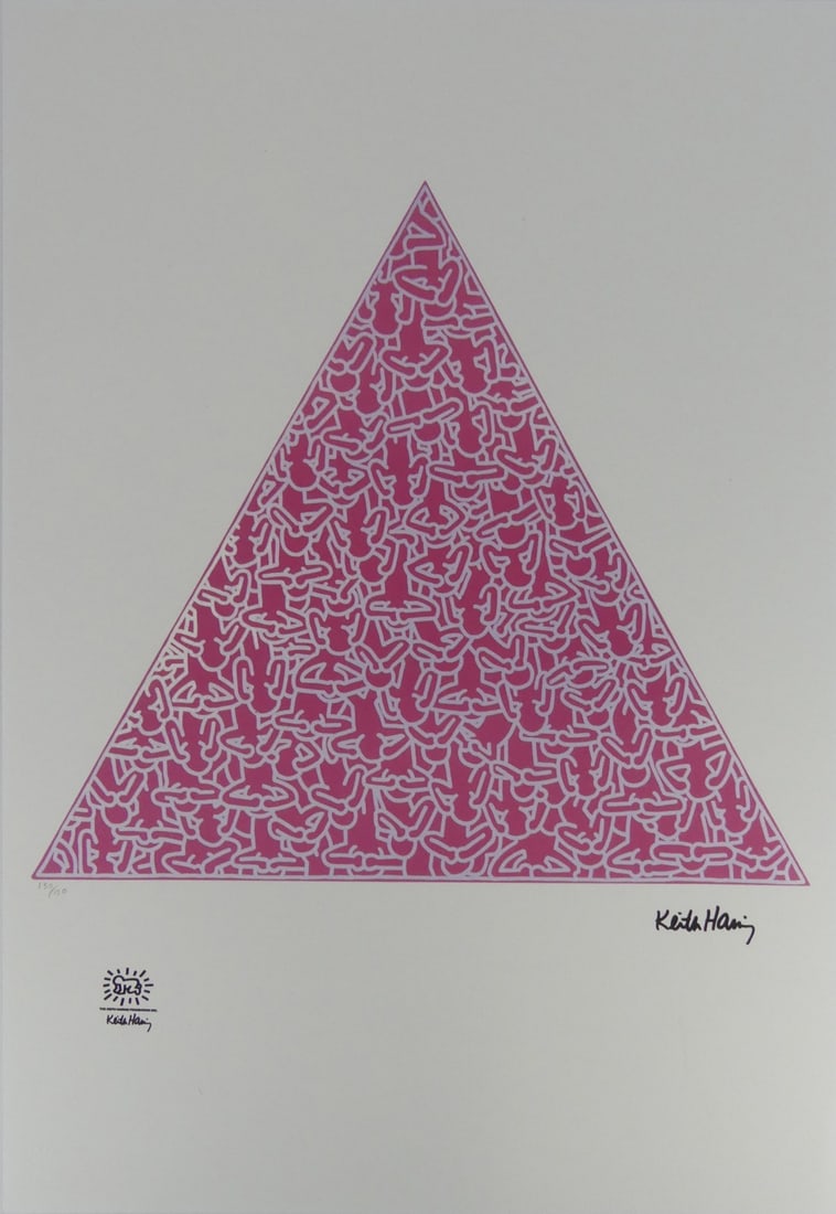 KEITH HARING 'SILENCE = DEATH' LITHOGRAPH (1 of 7)