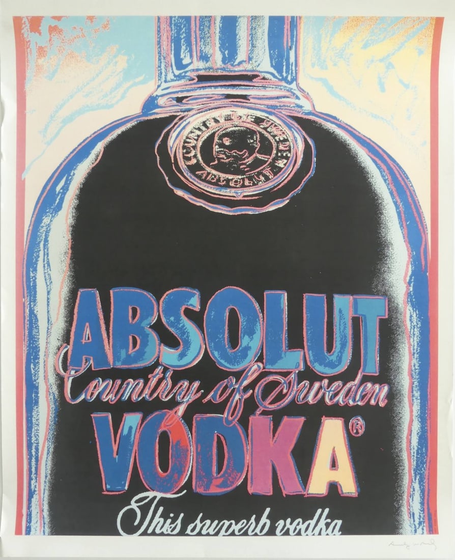 ANDY WARHOL 'ABSOLUT VODKA' SIGNED POSTER (1 of 7)