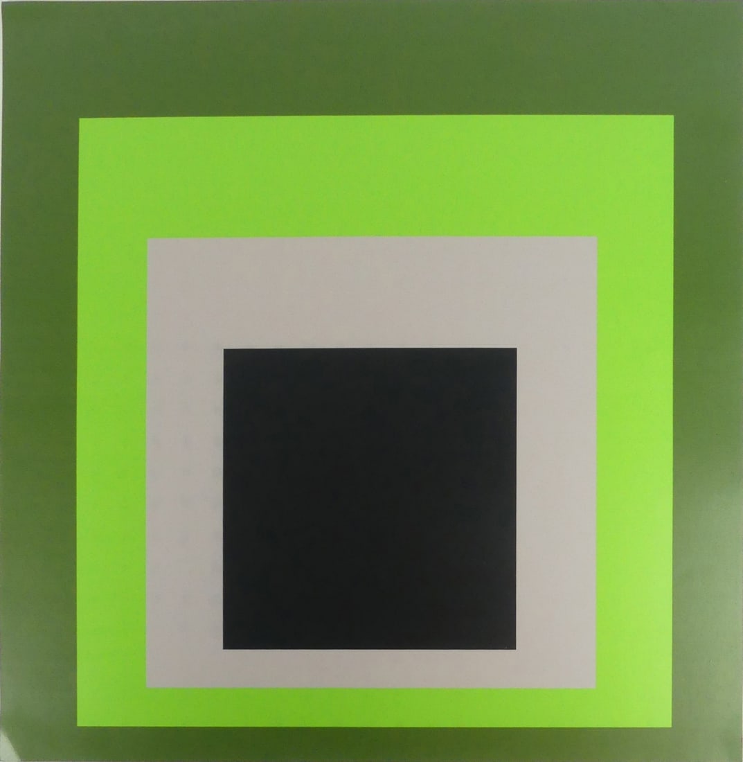 JOSEF ALBERS 'HOMAGE TO THE SQUARE: SUDDEN CHANGE': Josef Albers 'Homage to the Square: Sudden Change' color lithograph. Pencil signed and numbered 25/100 to verso. Published by Gemini G.E.L., Los Angeles, CA. Sheet measures 19 1/8" x 19 1/8".