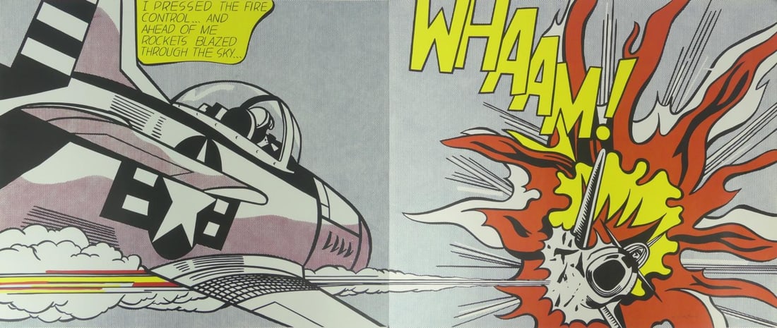 ROY LICHTENSTEIN 'WHAAM!' DIPTYCH SIGNED (1 of 15)