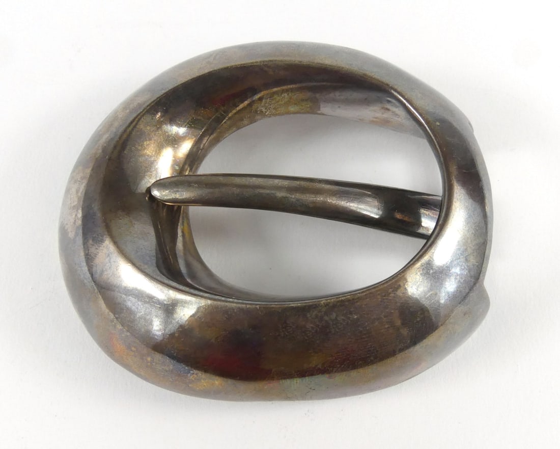 PATRICIA VON MUSULIN STERLING BELT BUCKLE (1 of 5)