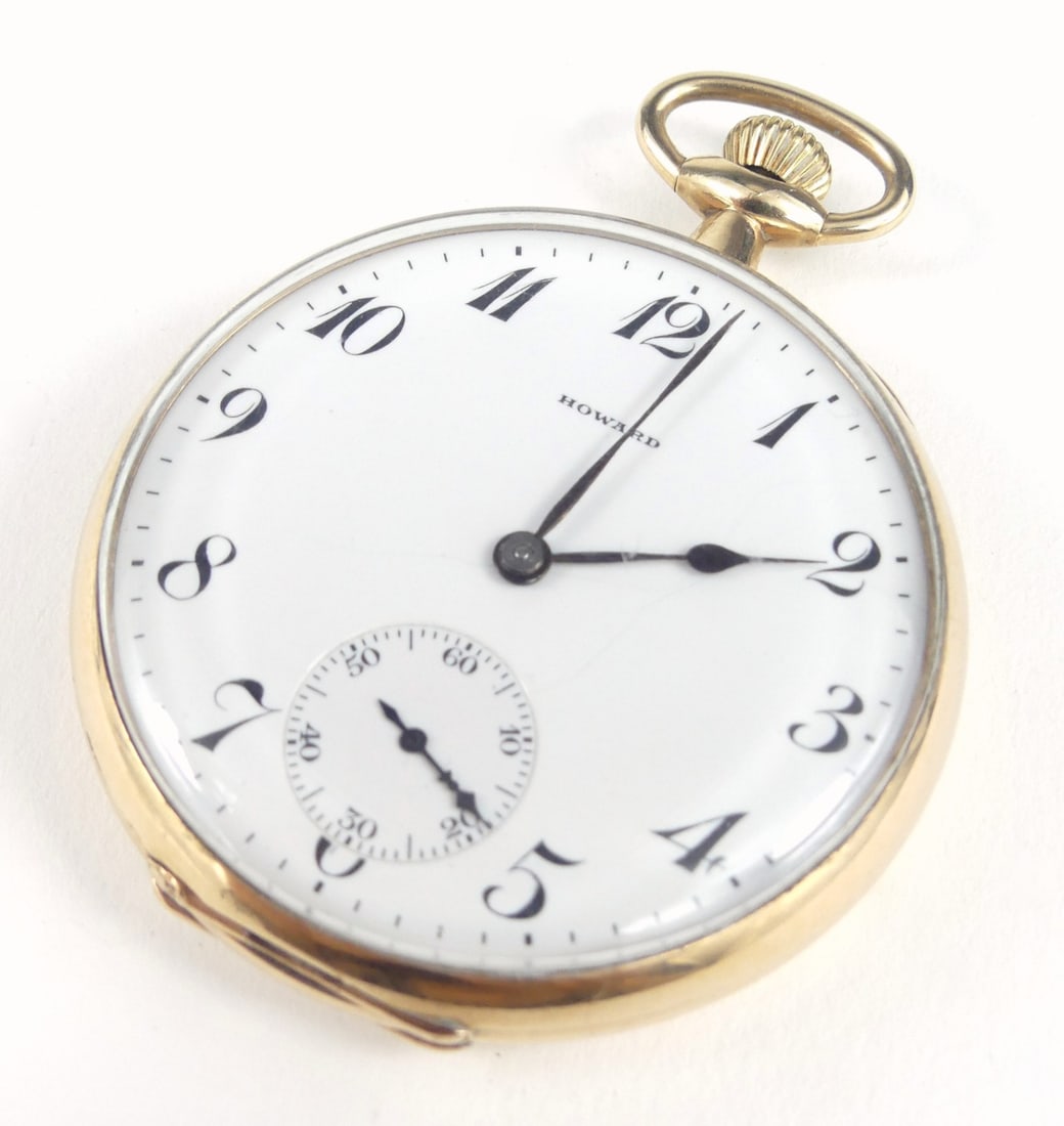 HOWARD SERIES 6 GOLD FILLED POCKET WATCH (1 of 5)