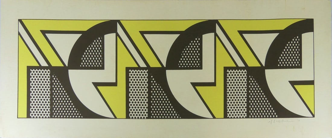 ROY LICHTENSTEIN 'REPEATED DESIGN' LITHOGRAPH (1 of 8)