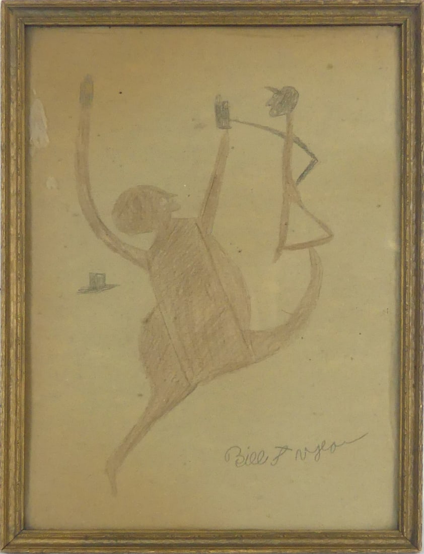 BILL TRAYLOR GRAPHITE DRAWING ON PAPER (1 of 7)