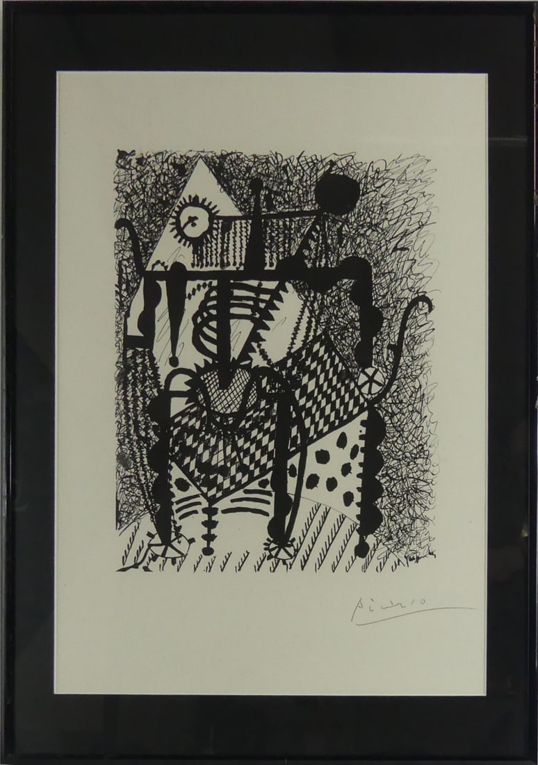 PABLO PICASSO HELENE CHEZ ARCHIMEDE WOODCUT (1 of 5)