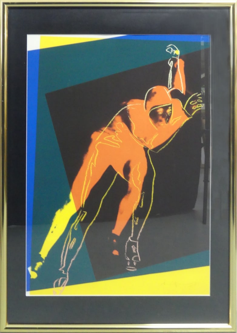 ANDY WARHOL 'SPEED SKATER' PRINT IN COLORS (1 of 5)