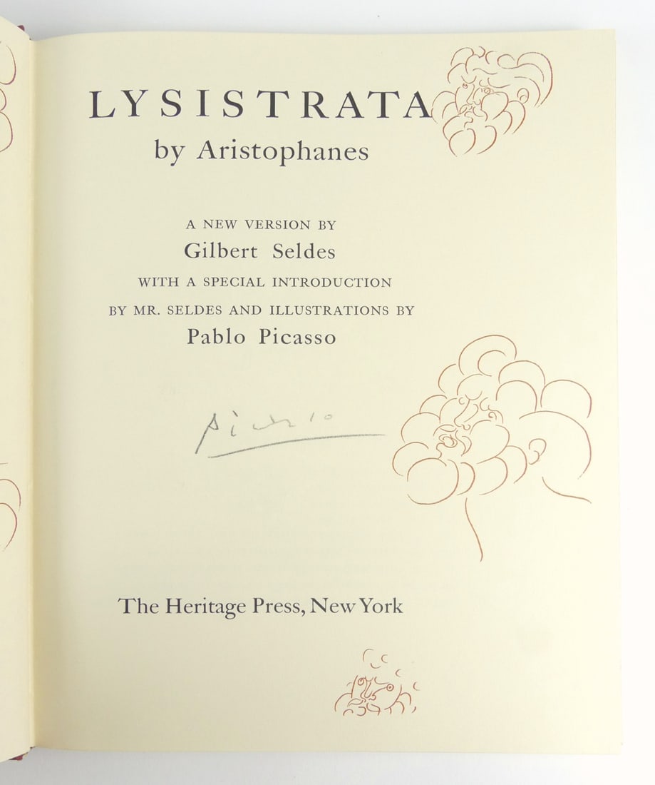 ARISTOPHANES, LYSISTRATA SIGNED PICASSO BOOK (1 of 7)