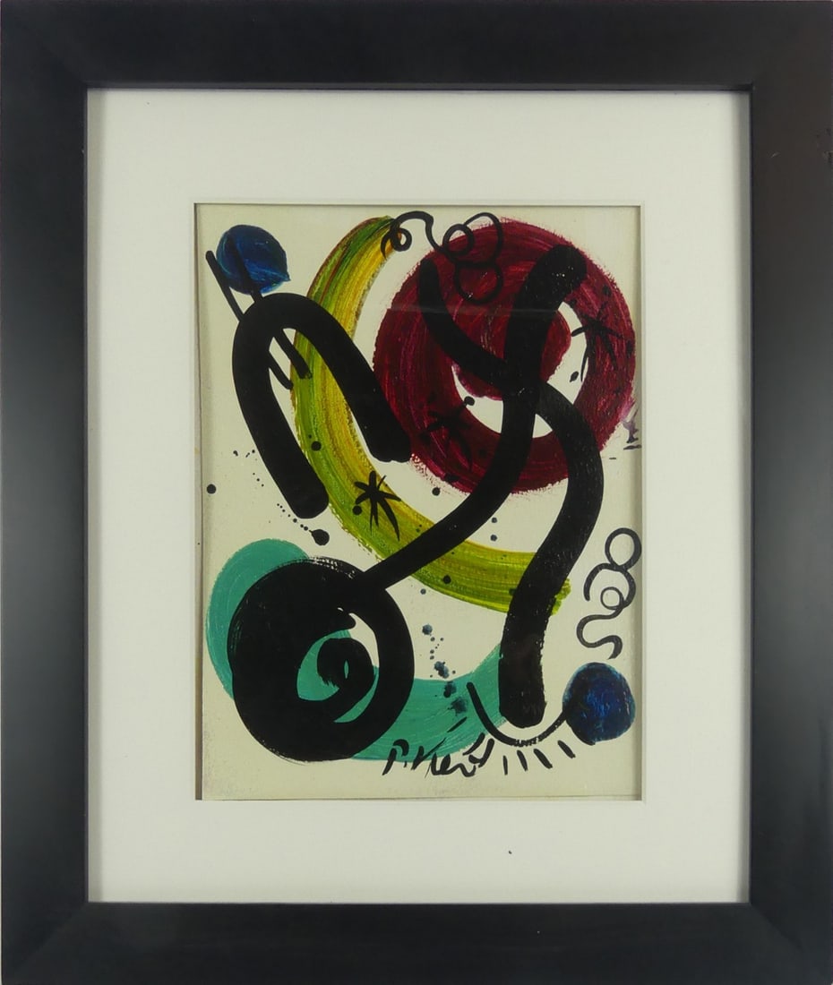 PETER KEIL ABSTRACT OIL PAINTING ON BOARD (1 of 8)