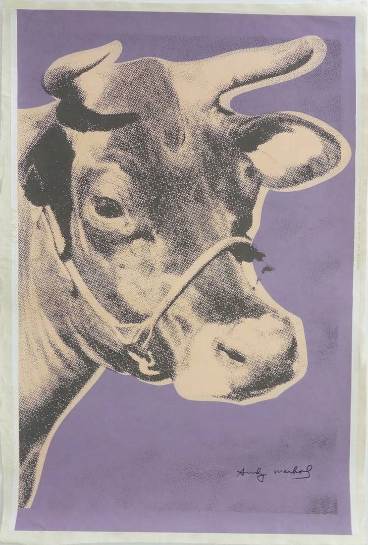 ANDY WARHOL SEATTLE CENTER 'COW' SIGNED LITHOGRAPH (1 of 8)