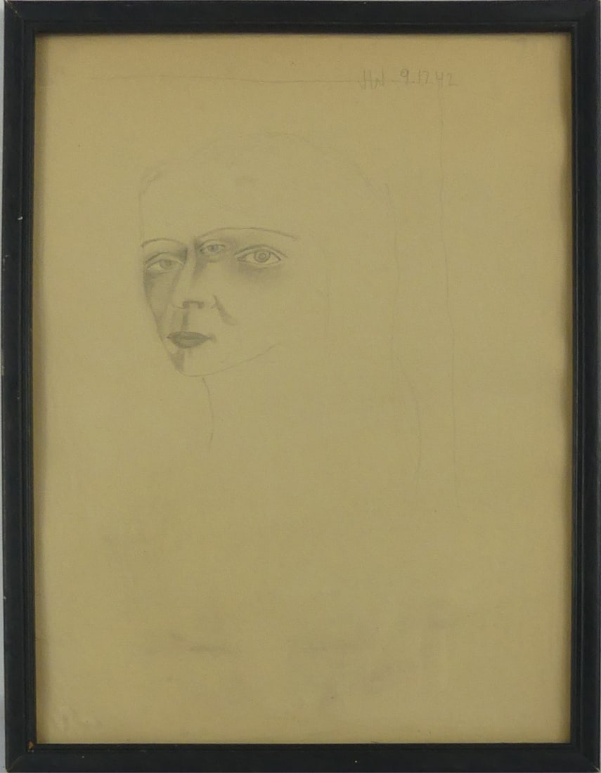 JOHN WILDE 'UNTITLED' PENCIL DRAWING ON PAPER (1 of 6)