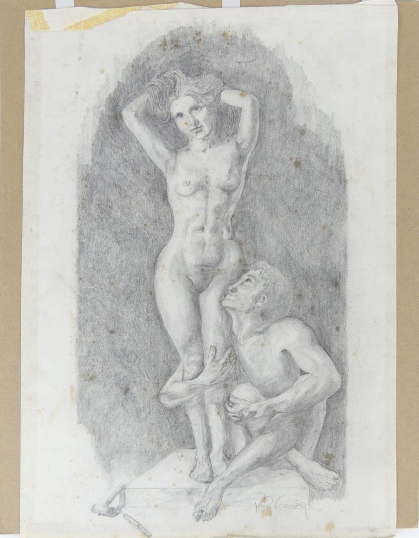 PETER COCUZZA GRAPHITE DRAWING ON PAPER (1 of 6)