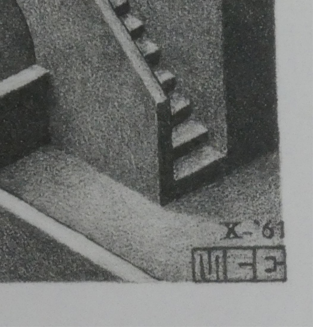 M.C. ESCHER 'WATERFALL' OFFSET LITHOGRAPH - 4