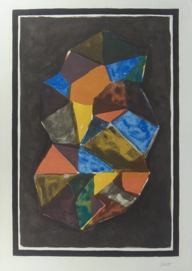 SOL LEWITT 'COMPLEX FORMS' PRINT IN COLORS: Sol Lewitt 'Complex Forms' print in colors. Signed in the plate lower right. Sheet measures 31 1/4" x 22 1/4".