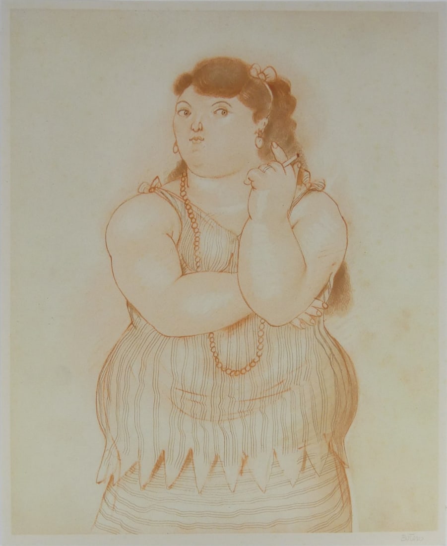 FERNANDO BOTERO 'MUJER FUMANDO' (1 of 5)