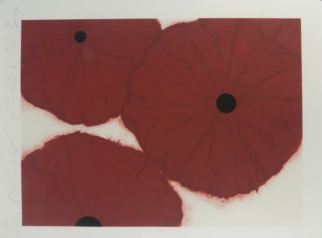 DONALD SULTAN 'FOUR REDS' PRINT IN COLORS (1 of 7)