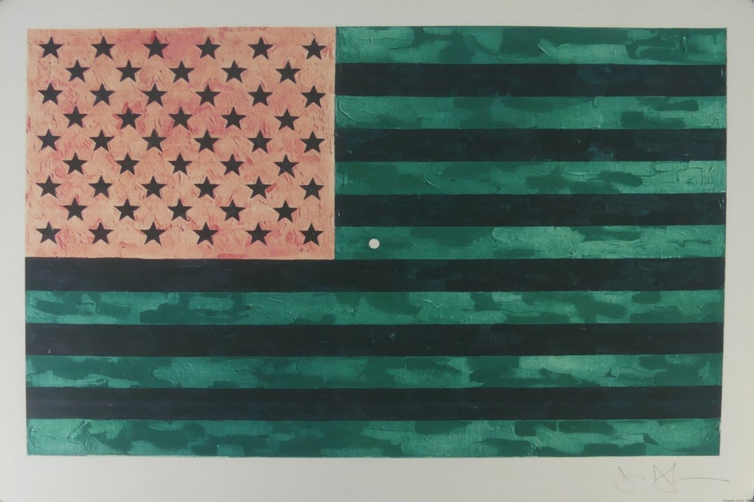 JASPER JOHNS 'FLAG (MORATORIUM)' (1 of 7)