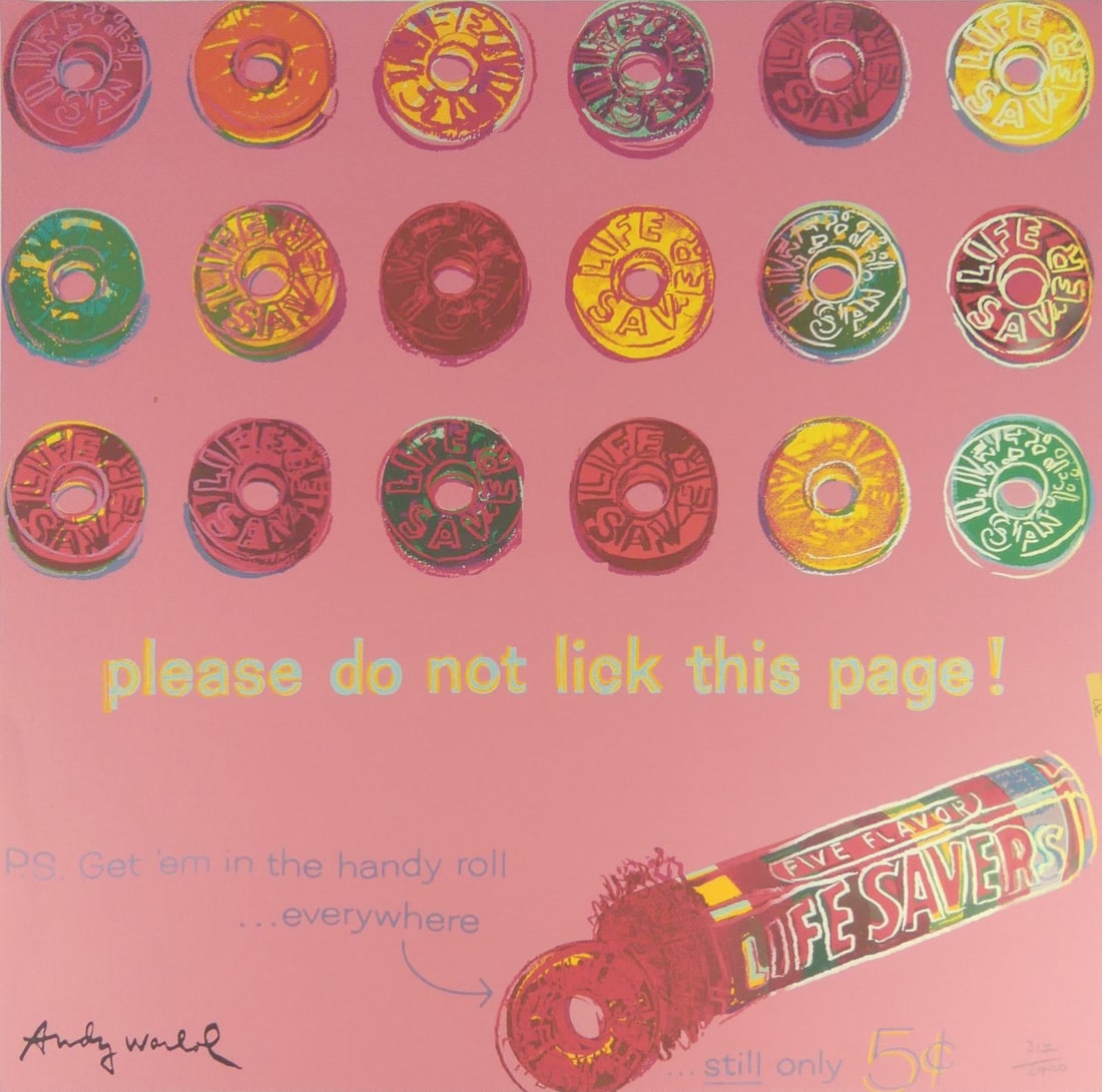 ANDY WARHOL 'LIFE SAVERS' LITHOGRAPH (1 of 6)
