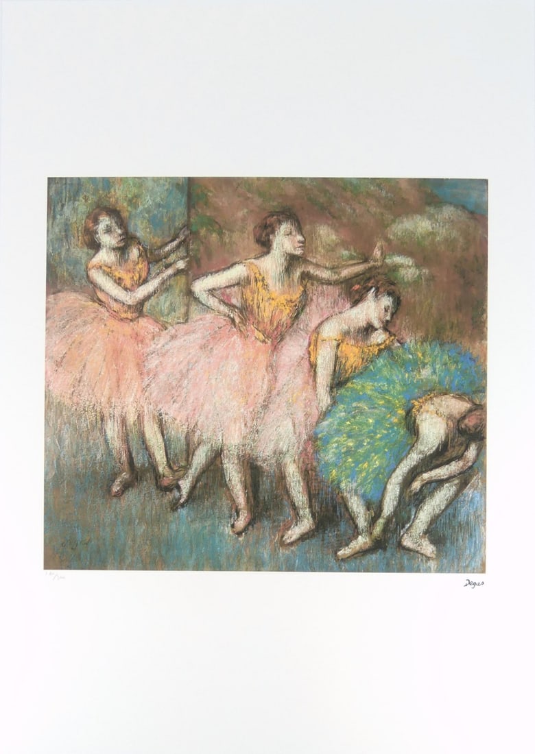 EDGAR DEGAS 'QUATRE DANSEUSES' LITHOGRAPH (1 of 7)