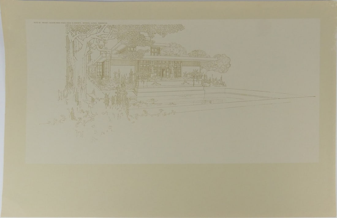 FRANK LLOYD WRIGHT 'RICHARD BOCK STUDIO HOUSE' (1 of 4)