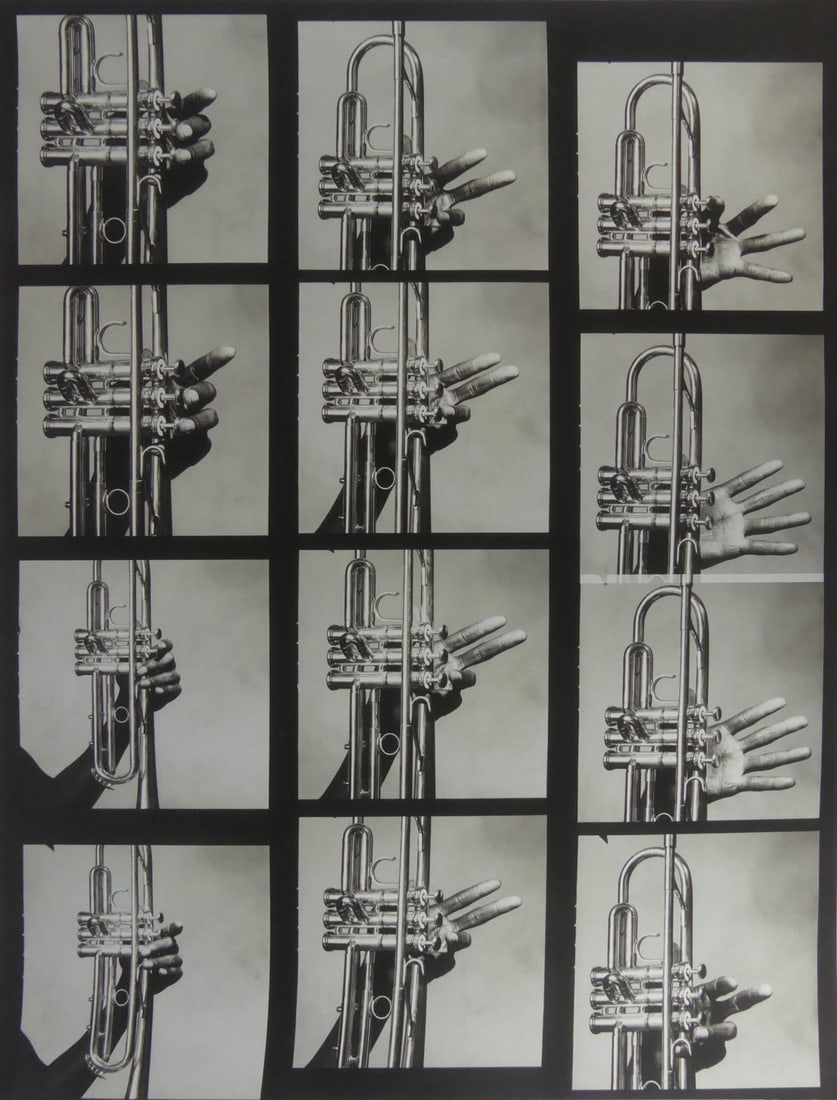 IRVING PENN 'MILES DAVIS' CONTACT SHEET (1 of 5)