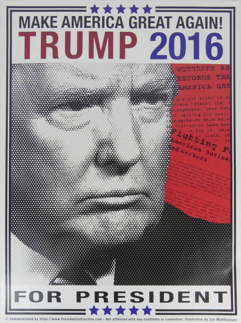 DONALD TRUMP 2016 CAMPAIGN POSTER (1 of 5)