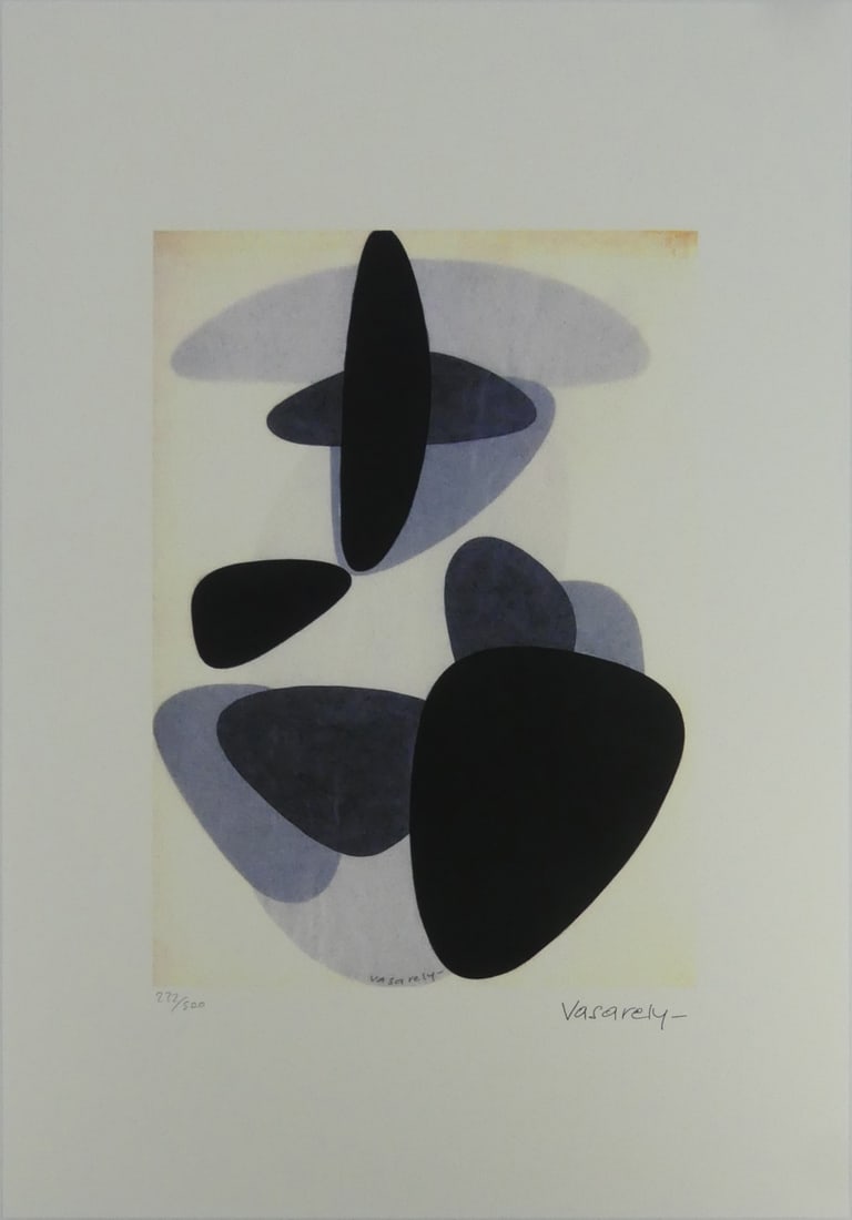VICTOR VASARELY 'BELLE ISLE' LITHOGRAPH: Victor Vasarely 'Belle Isle' lithograph. Signed in the plate lower right. Numbered in pencil 272/500 and holds blindstamp lower left. Sheet measures 19 5/8" x 13 3/4".