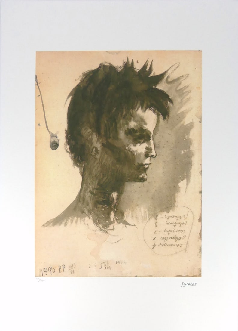 PABLO PICASSO 'PORTRAIT OF AN ADOLESCENT' LITHO (1 of 8)