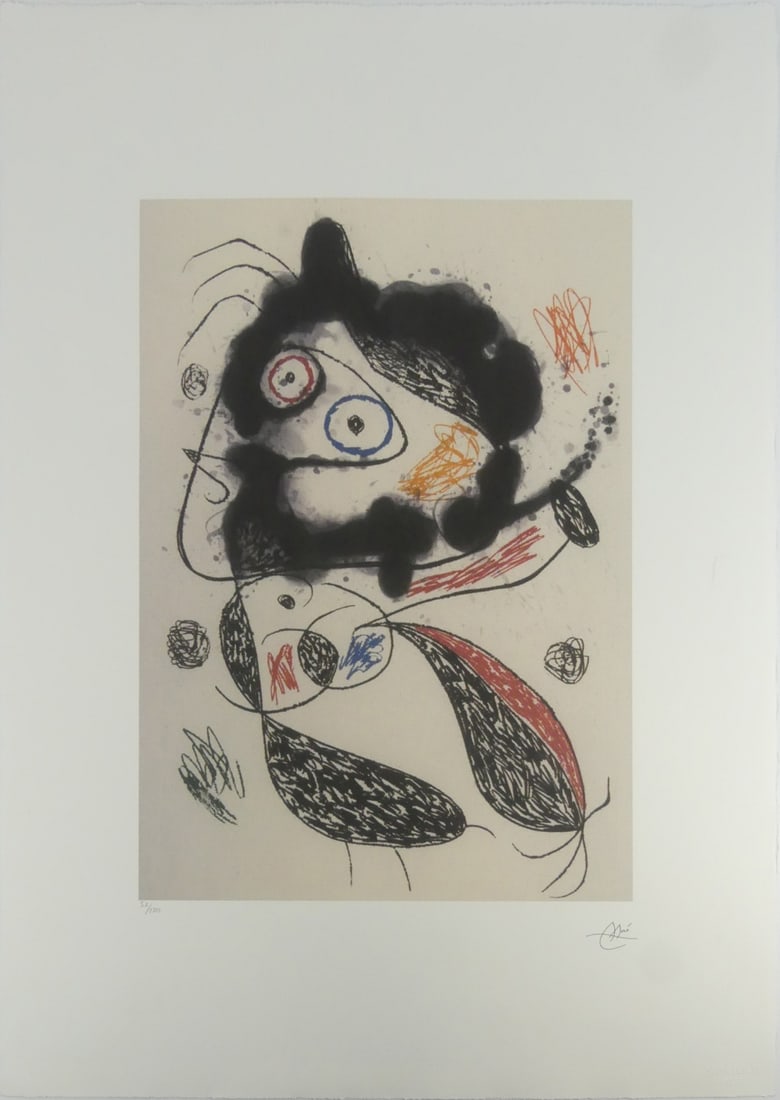 JOAN MIRO 'LA FUGITIVE' LITHOGRAPH (1 of 9)