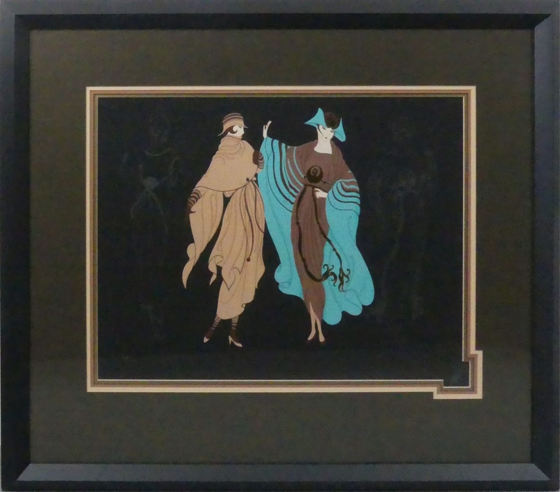 ERTE 'ON THE AVENUE' EMBOSSED SERIGRAPH (1 of 6)
