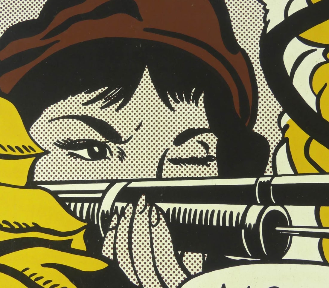 ROY LICHTENSTEIN 'CRAK!' OFFSET LITHOGRAPH - 3