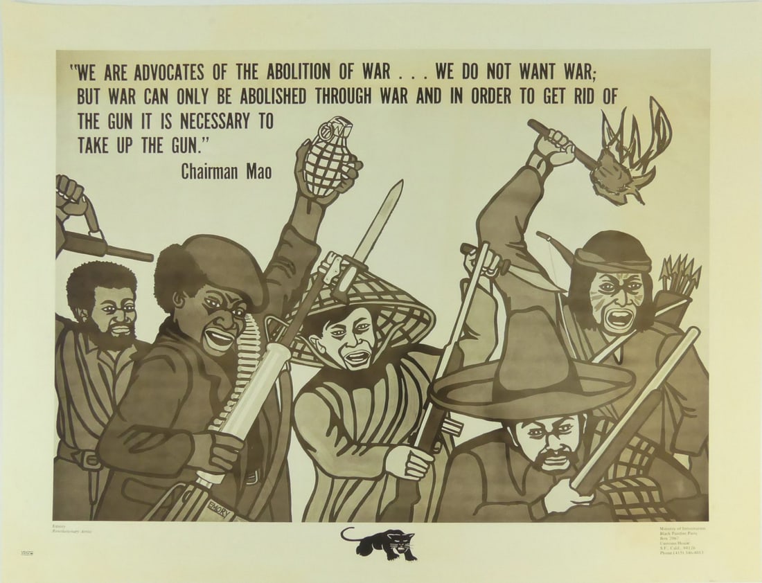 EMORY DOUGLAS 'CHAIRMAN MAO' BLACK PANTHER POSTER (1 of 4)