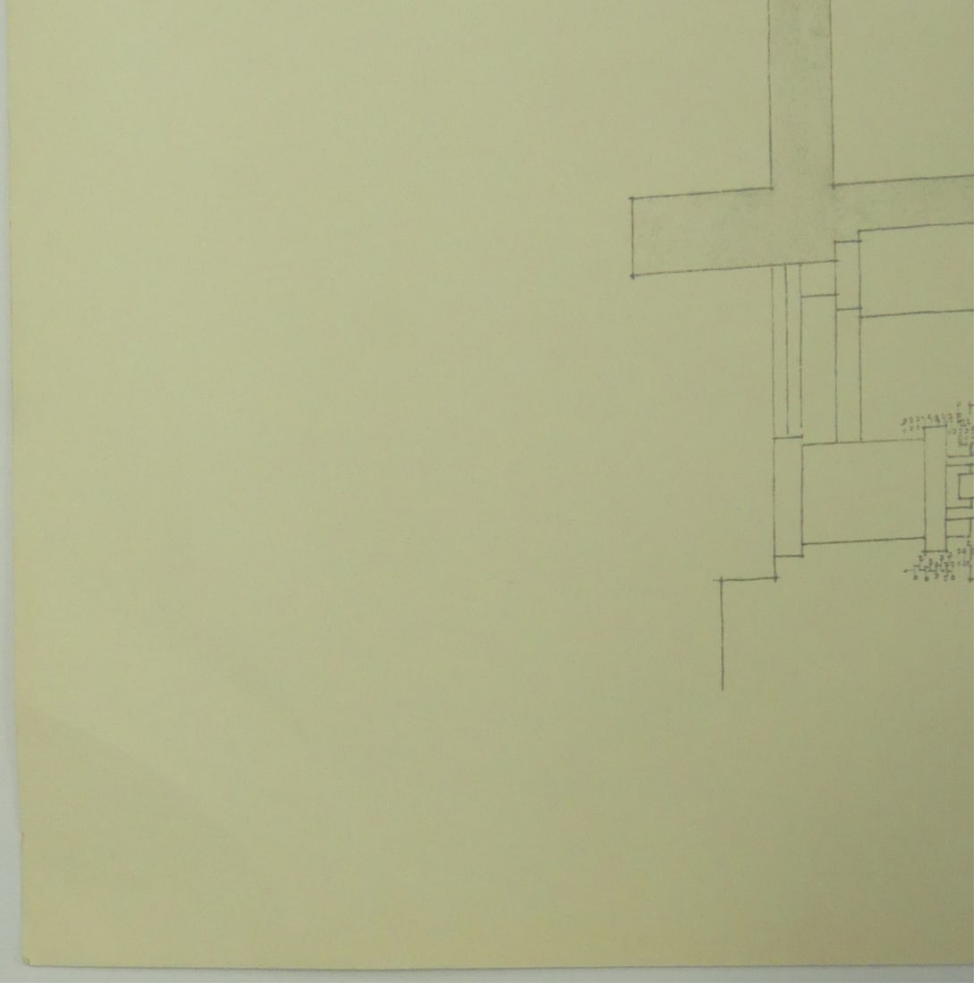 FRANK LLOYD WRIGHT 'UNITY TEMPLE' FLOORPLAN - 4