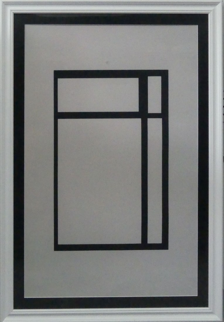 PIET MONDRIAN 'COMPOSITION IN BLACK, WHITE DOUBLE' (1 of 4)