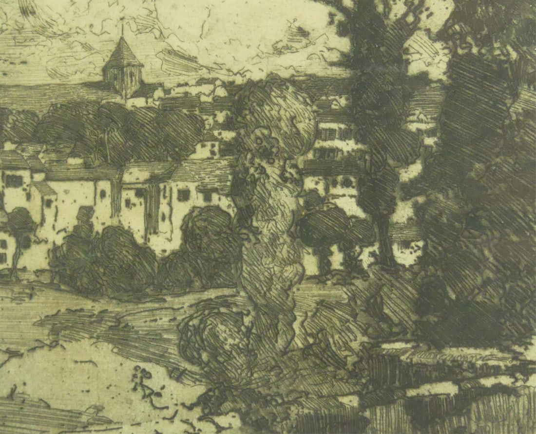 WILLIAM LEE HANKEY DRYPOINT ETCHING - 3