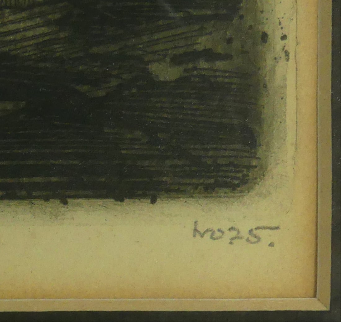 WILLIAM LEE HANKEY DRYPOINT ETCHING - 6