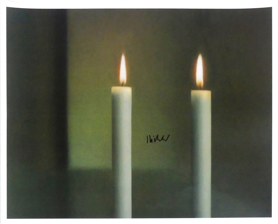 GERHARD RICHTER 'TWO CANDLES' SIGNED LITHO (1 of 5)