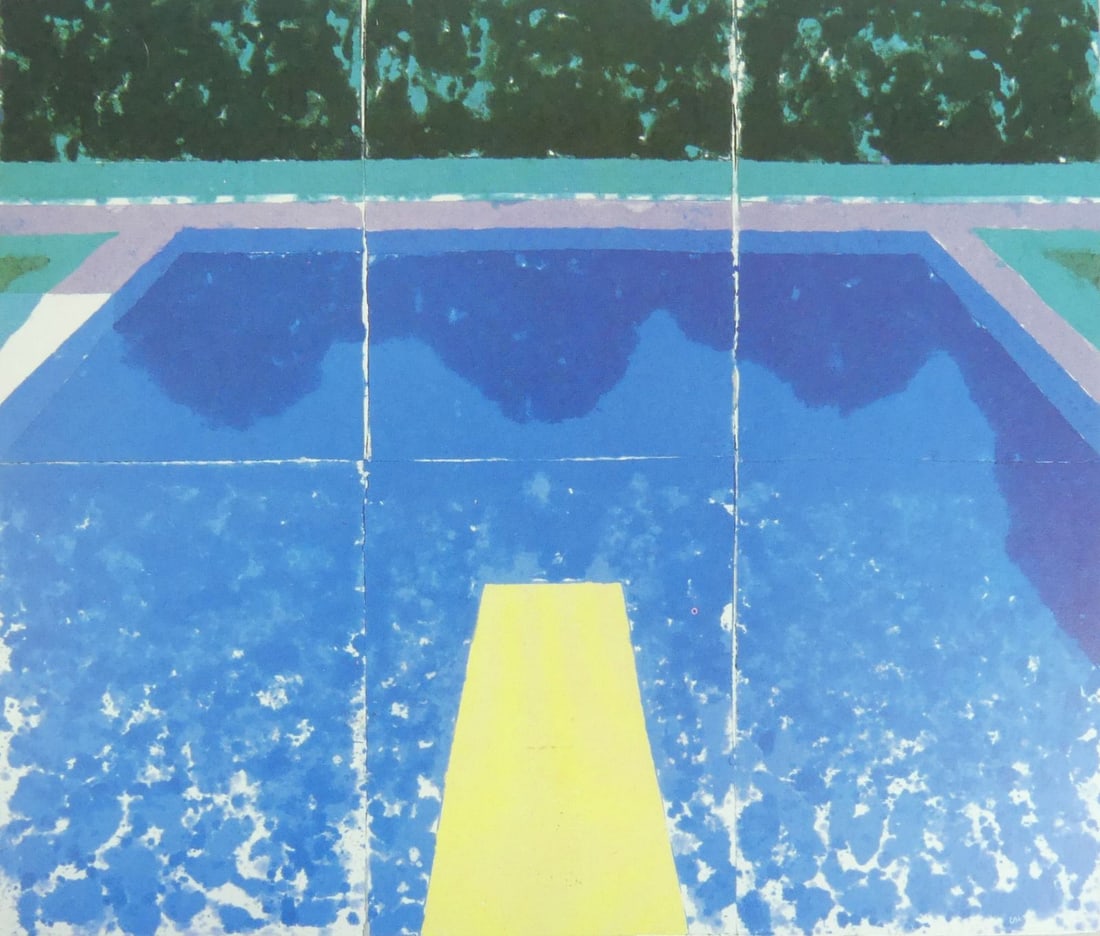 DAVID HOCKNEY 'PAPER POOL' OFFSET LITHOGRAPH - 2