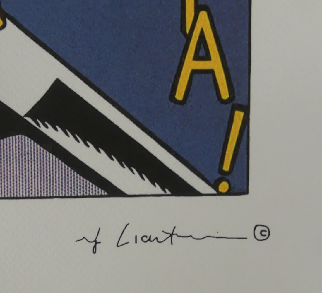 ROY LICHTENSTEIN 'THE ENEMY WOULD HAVE...' LITHO - 3