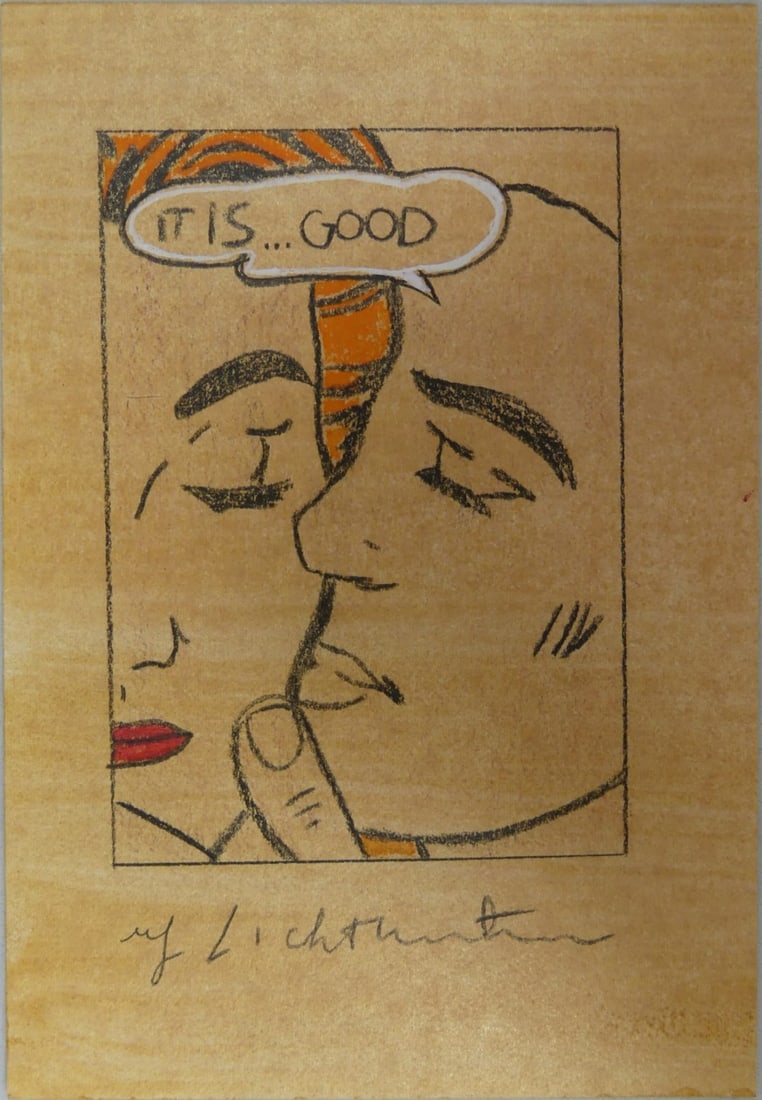 ROY LICHTENSTEIN (MANNER) 'IT IS.GOOD' MIXED MEDIA (1 of 4)
