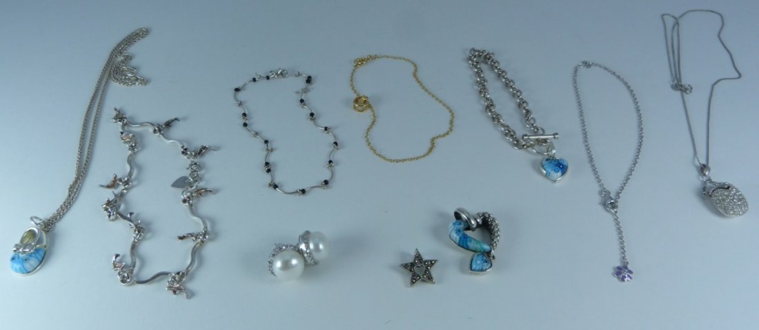 STERLING SILVER ASSORTED JEWELRY LOT (1 of 4)