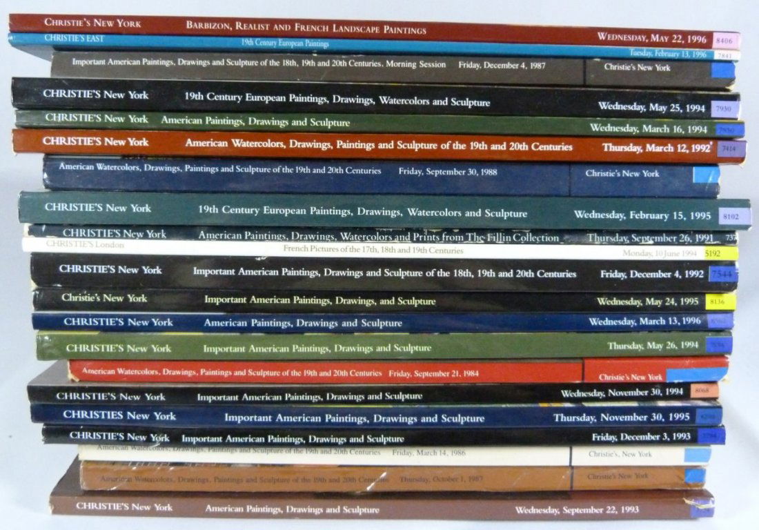 21 CHRISTIES ASSORTED FINE ARTS CATALOGS (1 of 4)