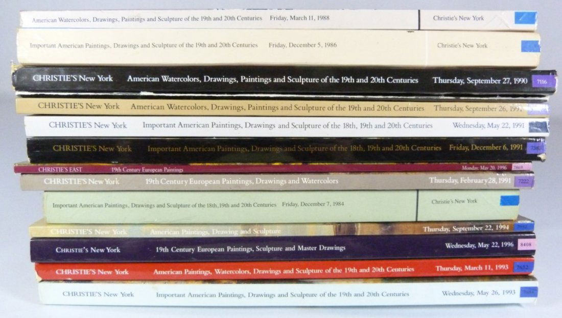 14 CHRISTIES ASSORTED FINE ARTS CATALOGS (1 of 4)