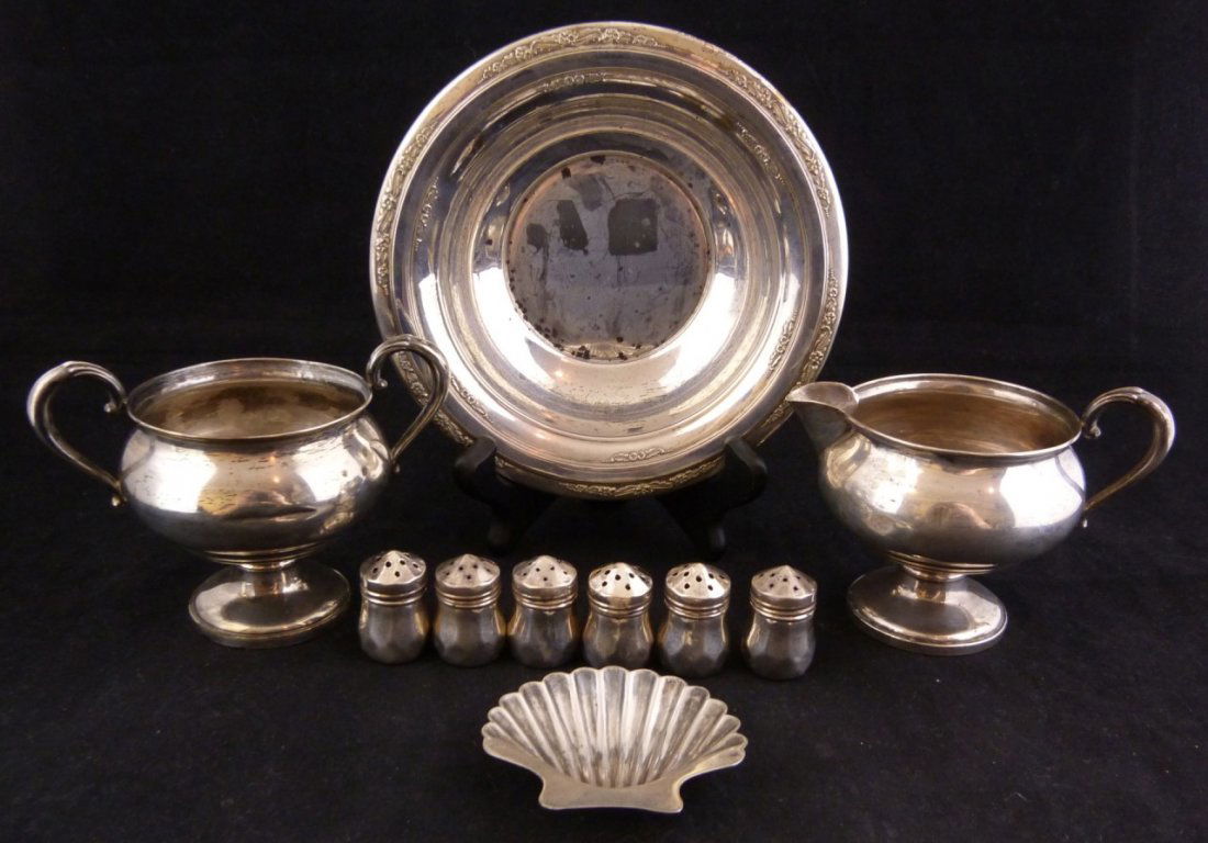 TEN GORHAM & MORE STERLING SILVER TABLE ITEMS (1 of 4)