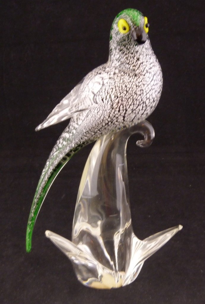 VINTAGE MURANO ITALIAN ART GLASS EXOTIC PARROT (1 of 4)